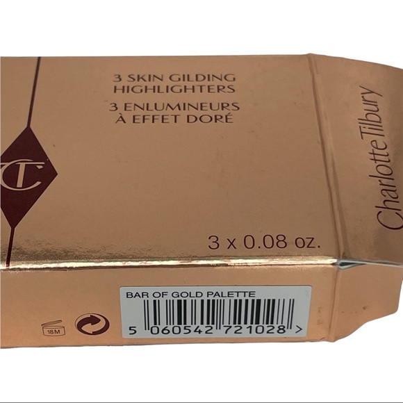 *SALE* NWT CHARLOTTE TILBURY BAR OF GOLD HIGHLIGHTER PALETTE - Picture 7 of 7